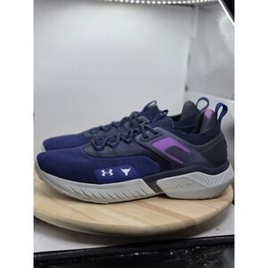 Men's Size 13 -Under Armour Project Rock 5 Blue Athletic Training Shoes Sneakers